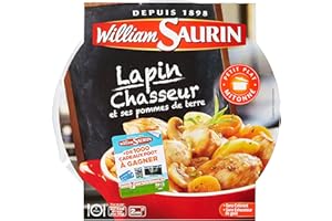 William Saurin L'Assiette Du Jour, lapin Chasseur & Ses Pommes de Terre 280 g - Lot de 4