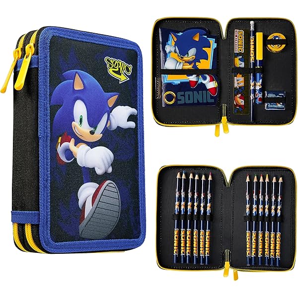 Sacs à dos scolaires Karactermania Sac à dos 3D à Roulettes Petit - Sonic Lets roll - Bleu