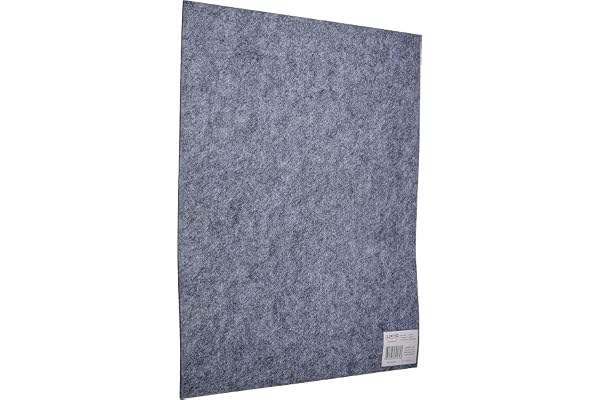 Glorex GmbH GLOREX 6 1212 713 Plaque de feutrine, gris, 40 x 30 x 0,4 cm