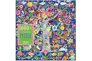 eeBoo Tree of Life 1000-teiliges quadratisches Puzzlespiel für Erwachsene, „Piece and Love“