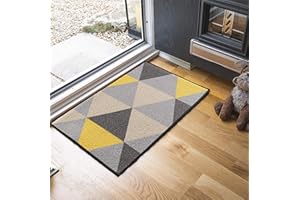 SERDIM RUGS Washable Door Mat Kitchen Mats Non Slip Geometrical Design Hall Runner- Indoor Door Mat - Hallway-Passage Corridor Doormats - Floor Mat
