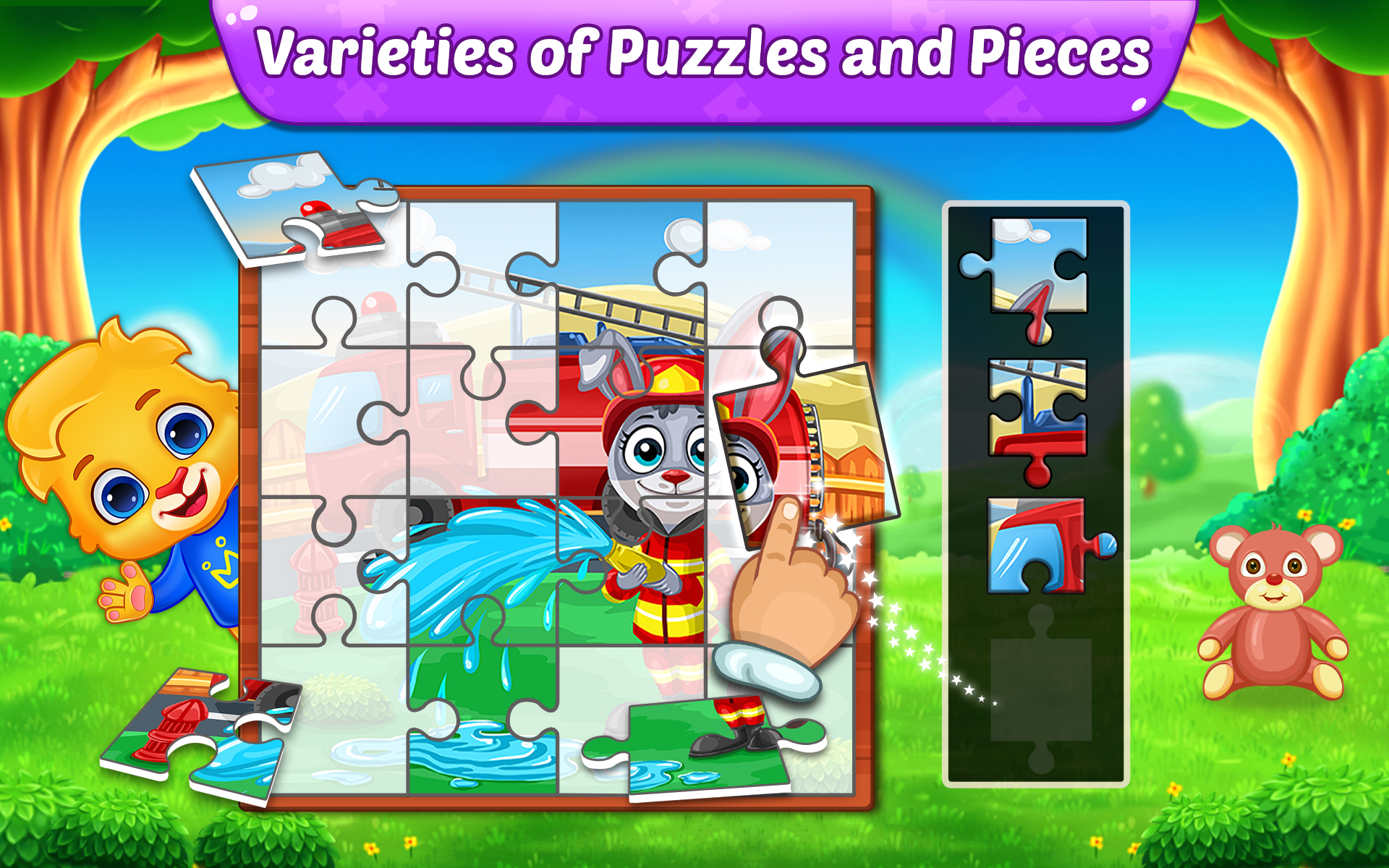 Puzzle Kids Animals Shapes and Jigsaw Puzzles Amazon.in Apps for