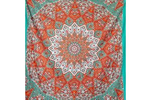 MOMOMUS Manta de Pícnic para la Playa - Fina, Antiarena, XL - Alfombra, Esterilla o Manta de Playa Grande - Ideal para Pícnics, Campings y Excursiones - Naranja, 135x210 cm