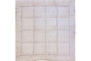 MOLIS & CO molis&co - Baby Play Mat for Floor 120x120 cm - Extra Thick 5 cm Soft Playmat for Newborns in a Stylish Unisex Design - 100% Cotton (Oeko-TEX) - Machine Washable - Peony