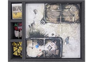 Feldherr FS050ZC27 Plateau en Mousse de 50 mm Compatible avec jeton, tuiles et Cartes Zombicide et Peste Noire