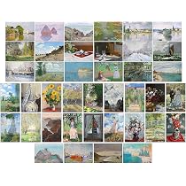 30 Sheets Celebrity Art Print Postcards 300 GSM Blank Cards Exquisite Picture Collection Sets Artist Oil Painting Art Cover Postcards Size