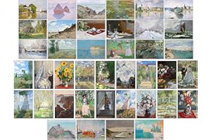 Bear and Bee 40 cartoline artistiche in diversi stili di artisti famosi (Claude Monet)