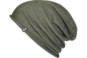 Enter the Complex® Leichte Merino Mütze, Einlagig Gestrickte Slouch Beanie, 100% Merino Wolle, Damen und Herren, Weitere Farben