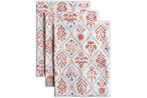 Maison d' Hermine Romane - Set di 3 asciugamani da cucina multiuso in 100% cotone, morbidi e assorbenti, strofinacci da bar per Natale e giorno del Ringraziamento (50cm x 70cm)