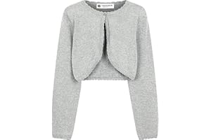 BlackButterfly Filles Manche Longue Boléro Scintillante Enfants Cardigan