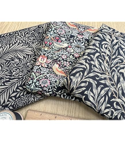 NEU! Stoff "William Morris - Erdbeerdieb" Blau Und Grün Farben