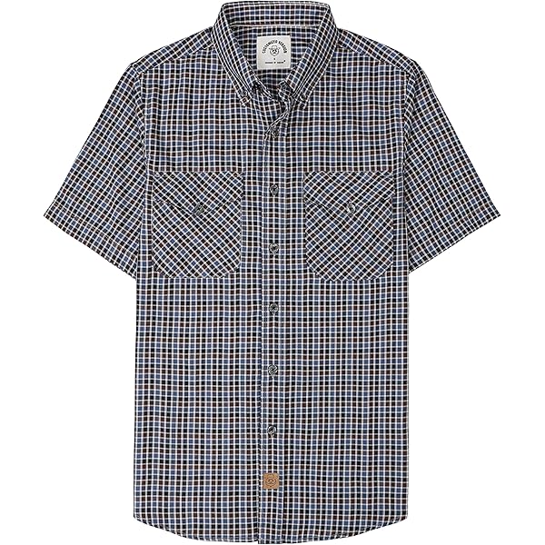 JACK AND JONES Heren Chester Check Overhemden met lange mouwen Geruit Blauw