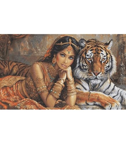 Luca-S Kreuzstich Set Die Blaumeise - 15x11cm Mit Garn & Nadel