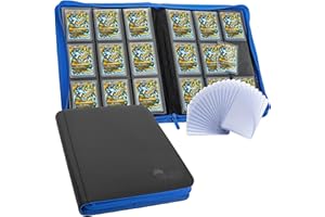 FunGuys Toploader Binder, Trading Card Binder Storage, 252 9 Pocket Top Loader Pokemon Binder, Card Collection for Yugioh, MTG, TCG, Card Folders for Trading Cards