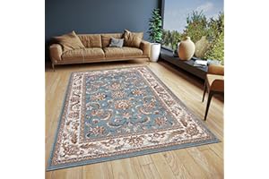 HANSE Home Dywan Reni orientalny – klasyczny, gęsto tkany z ornamentami i motywami kwiatowymi, miękkie krótkie runo do sypialni, jadalni, salonu, korytarza – miętowo-kremowy, 57 x 90 cm