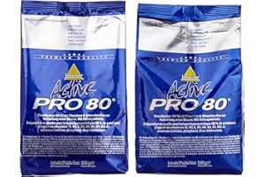 ‎INKOSPOR Inkospor Active Proteinshake Pro 80 Beutel 2er Mix Pack (2 x 500 g) Schoko/Pistazie, 1er Pack (1 x 1 kg)