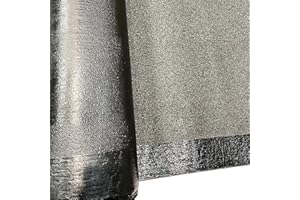 DSTOCK60 - Rouleau 0.5 Mètre de feutre bitumé gris anthracite "ardoise pilée" – Largeur 1 m – Couvre 0.5m² - Découpe au mètre - Etanchéité toiture, niche, cabane...