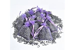 3DROM Lilac Organza Lavender Flower Bags Moth Repellent Aromatic (Bags of 10)