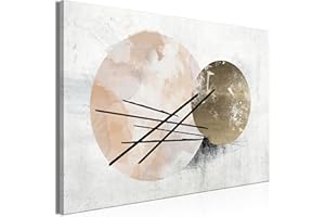 murando Quadro Astratto 90x60 cm 1 pezzo Stampa su tela in TNT XXL Immagini moderni Murale Fotografia Grafica Decorazione da parete motivo geometrico come dipinto a-A-0785-b-a