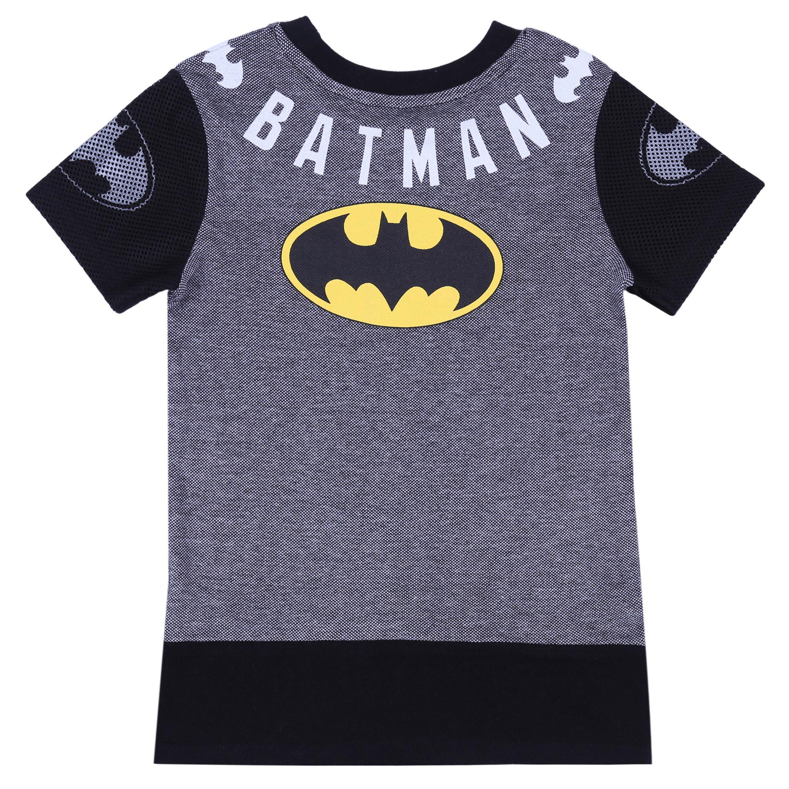 BATMAN-DC-COMICS-Grau-schwarzes-Shirt-18-24-Monate-92-cm