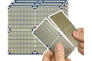 ElectroCookie PCB Pris en cliché, avec Power Board Bande Rails pour arduino et électronique, plaqué Or, 3,8 "x3.5 (3 Pack, Blau)