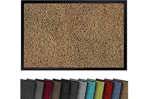 comflor High-Quality Doormat Sand 90 x 150 cm Large for Indoor and Outdoor Use Dirt Trapper Mat Non-Slip Washable and Weatherproof Door Mat for Entrance Area and Outdoor Use Runner Hallway Thin