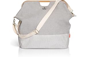 Prym 612561 Borsa Store & Travel Canvas & bambù M Grigio