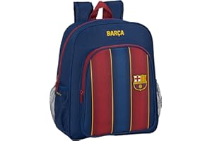 safta F.c. Barcelona Zaino, Unisex - Bambini e ragazzi, Blu Marino/Granato, 32cm x 38cm x 12cm
