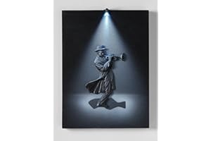 BOUNCE GENERATION LED Black Canvas 3D Trumpet Spotlight Picture