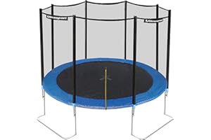 Ultrasport Giardino Trampolino, Trampolino da Esterno, Trampolino per Bambini, ø 180-430 cm, Primavera Ponticello e Onda, Rete di Sicurezza Resistente intemperie, Portata Trampolino 100-160 kg