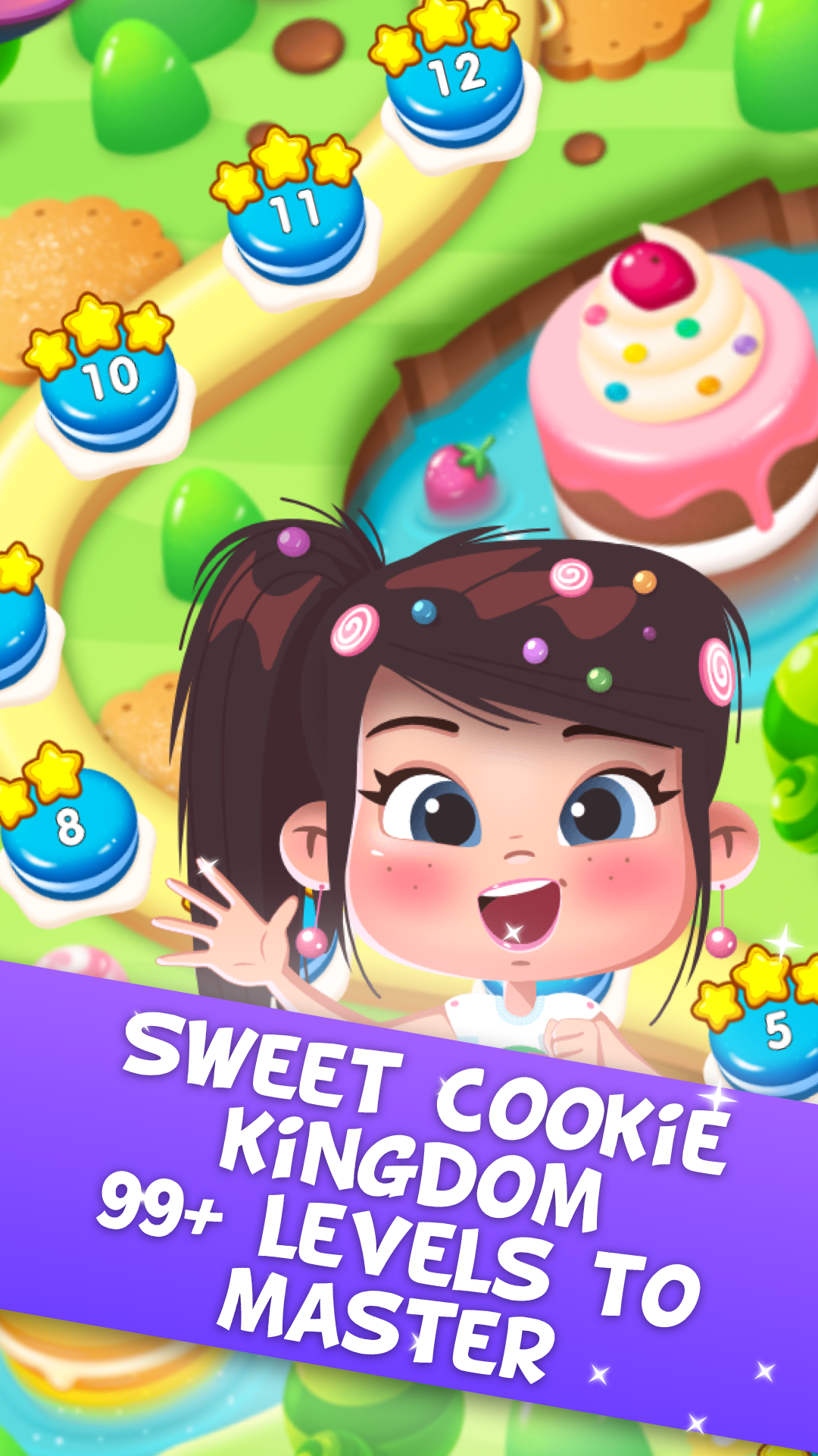 Sweet Cookie Swipe Magical Match 3 sliding game Amazon.de Apps für