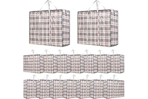 Deco Express Storage Bag, Jumbo Travel Organizer Tasche mit stabilem Reißverschluss und Griffen, große garment bag, vielseitige klamotten aufbewahrung Tasche, 76 x 59 x 24 cm, 8er-Pack