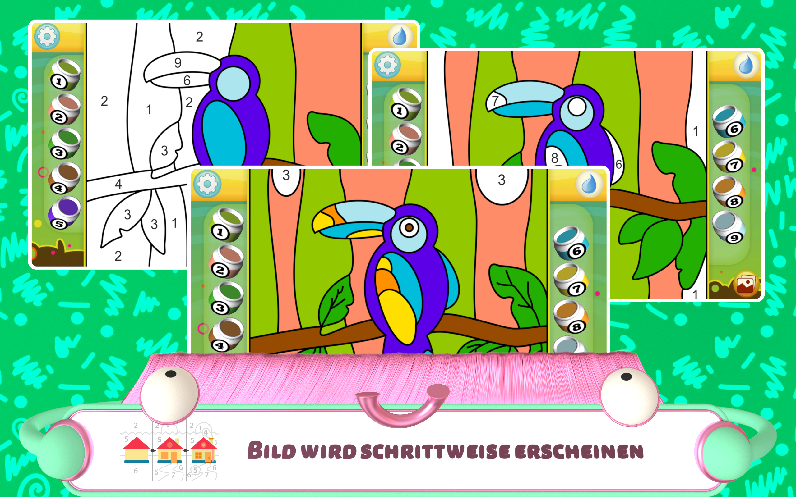 Malen nach Zahlen - Tiere : Amazon.de: Apps & Spiele