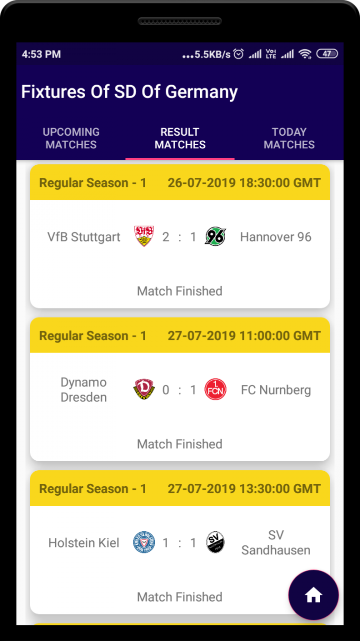 Second Division Of Germany Football League Bundesliga 2 Livescore