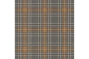 Rasch Curiosity 537451 - Papel pintado a cuadros (10,05 x 0,53 m), color gris y marrón