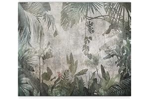 murando Carta da parati Foglie tropicali 350x256 cm Fotomurali in TNT Murale alla moda Decorazione da Muro XXL Poster Gigante Design Carta per pareti Giungla Natura Monstera Palme b-C-0821-a-a