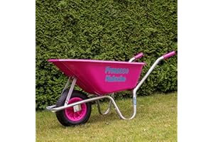 ‎TRUTZHOLM TrutzHolm® Schubkarre Pink Proseccokutsche PP 100 l 250kg Bau Karre Gartenschubkarre Bauschubkarre Schiebkarre Garten
