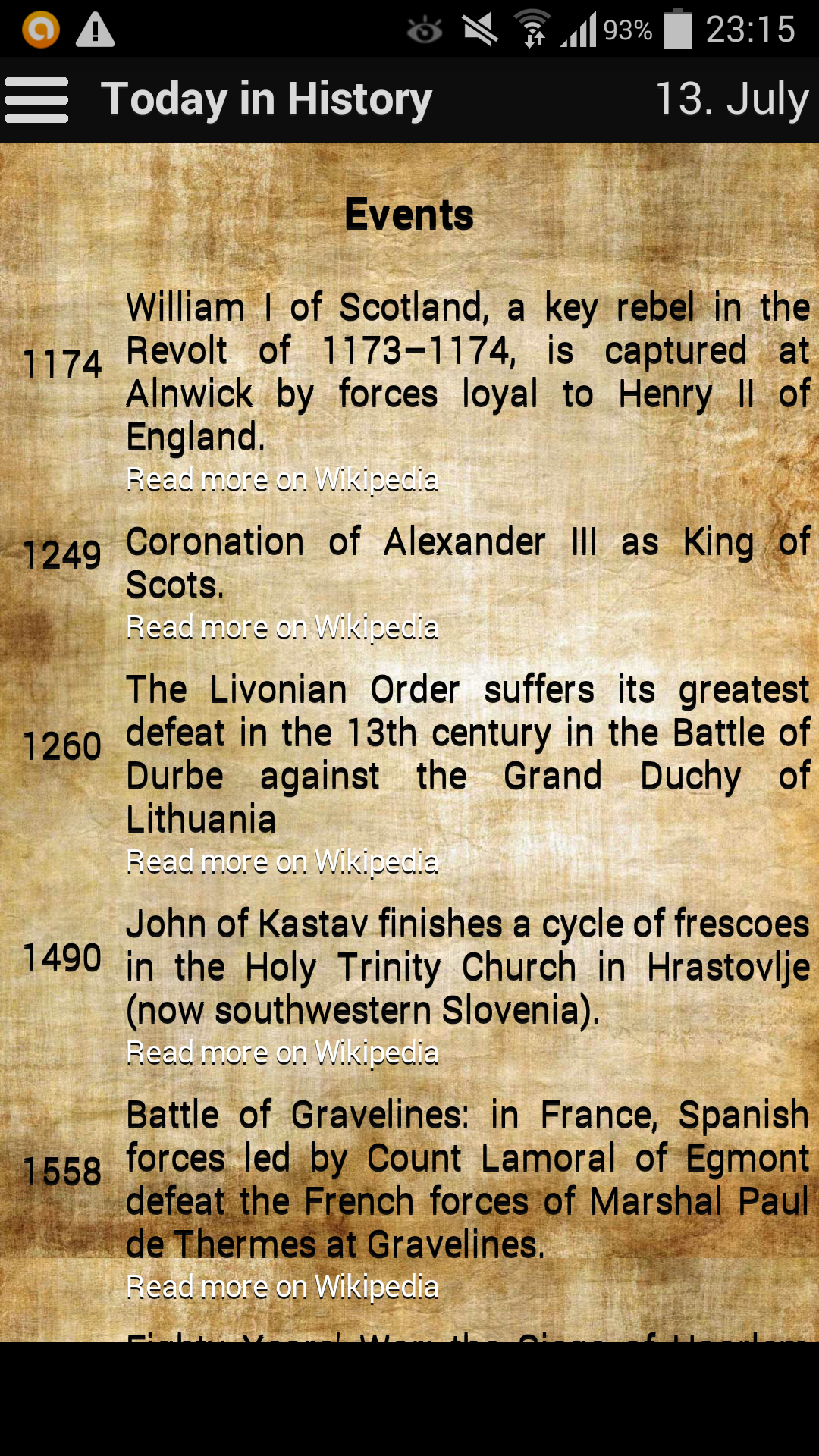 Today in History Amazon.co.uk Appstore for Android