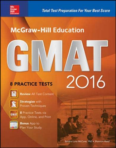 McGraw Hill Education GMAT 2016
