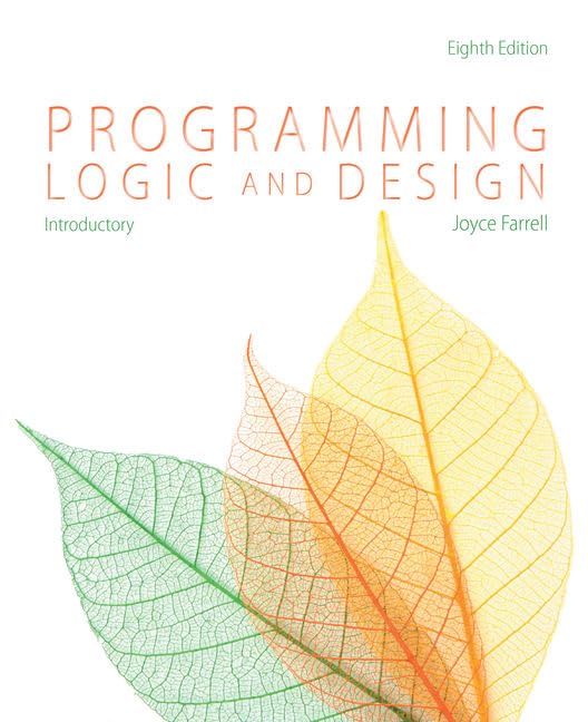 Programming Logic and Design, Introductory Farrell, Joyce