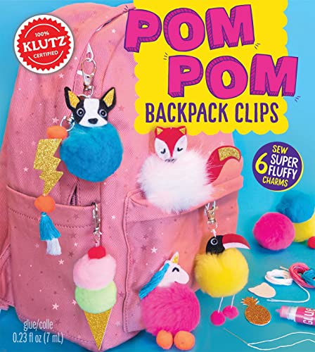 PomPom Backpack Clips