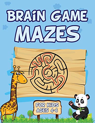 Brain Game Mazes For Kids Ages 4-6 Best maze workbook for kids. This maze activity books for kids i