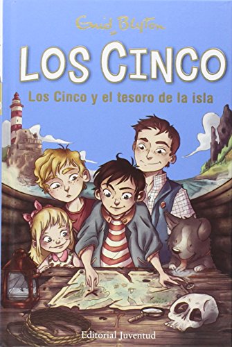 Portada de «Los cinco y el tesoro de la isla»