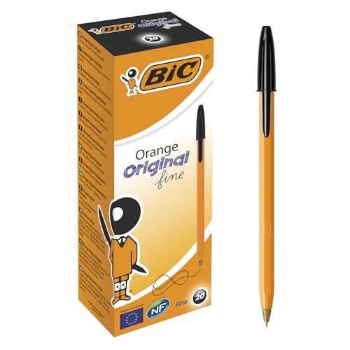 BIC Orange Original Fine długopisy czarne. Pudełko 20szt