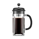 Bodum Caffettiera French Press Coffee Maker, 1L / 8 Cup, Black