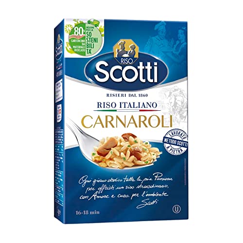 Riso Scotti - Riso Carnaroli - Riso per Risotti Superfino Pronto in 16 - 1 kg
