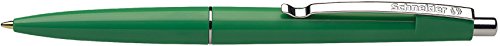 Schneider Office - Penna a sfera con meccanismo a pressione, pennino M, fusto verde…