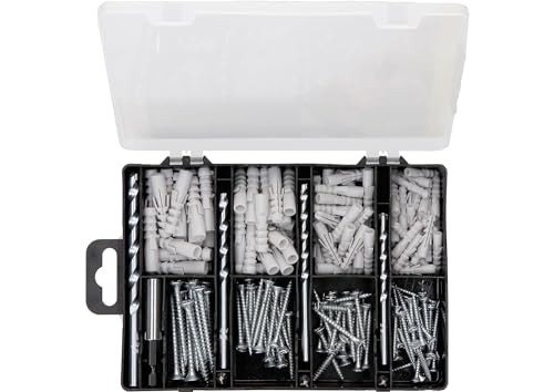 Bosch zestaw do mocowania DIY 173-częściowy, wiertła 5-8 mm, bity, śruby, kołki – 7,74€