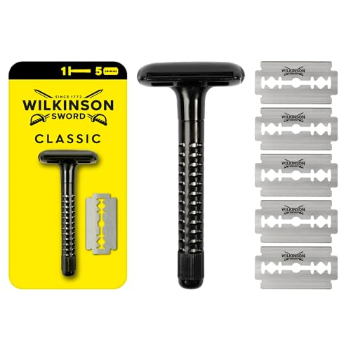Wielorazowa maszynka do golenia na żyletki Wilkinson Sword Classic, czarno-srebrna