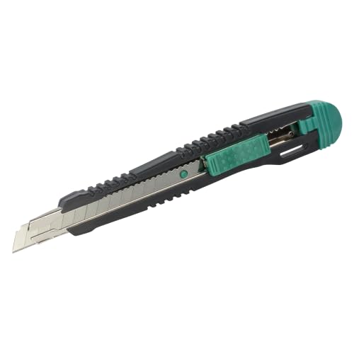 wolfcraft Coltello con lama a spezzare standard 9 mm I 4141000 I Coltello in plastica con guida in metallo